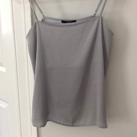 Forever 21 Tops - Forever 21 baby blue silk tank top